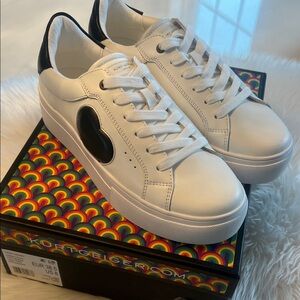 Kurt Geiger White and Black Women's Sneakers